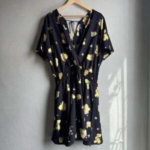 Chic Soul Plus Size 2X Black Lemons Dress